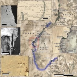 A map displaying the Nile Valley.